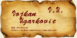 Vojkan Ugarković vizit kartica